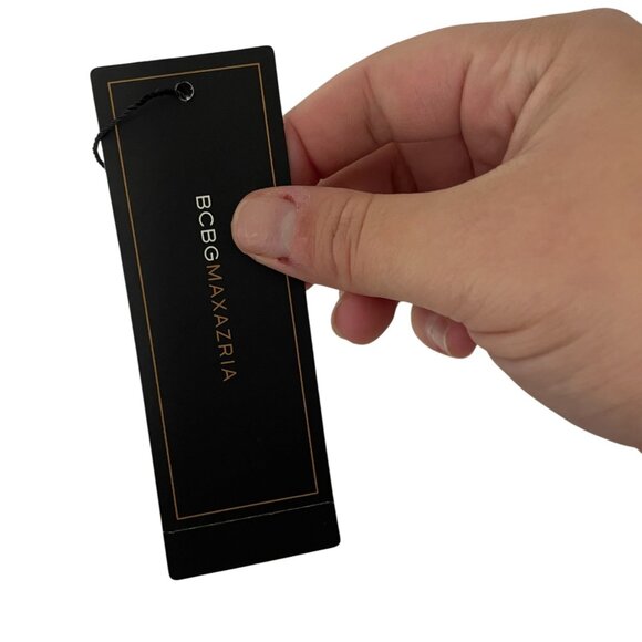 BCBGeneration Womens Dress sz 10 White Black Woven Jacquard Ruffle Cocktail NWT - Picture 5 of 10